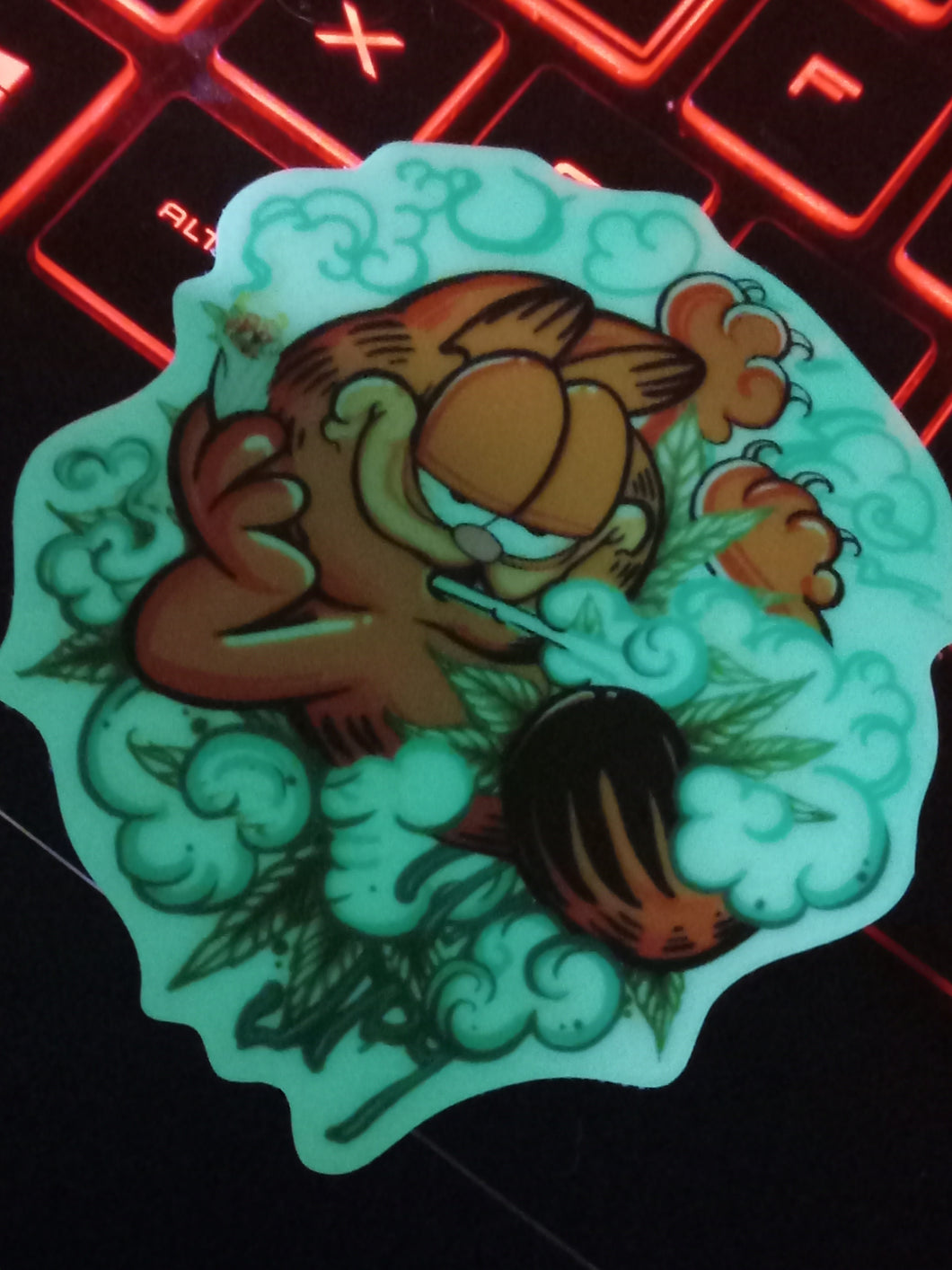 High-Cat-Glow sticker