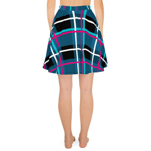 Emo Scene bear with that cool  Plaid  Skater Skirt