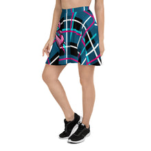 Load image into Gallery viewer, Emo Scene bear with that cool  Plaid  Skater Skirt