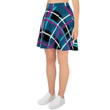 Load image into Gallery viewer, Emo Scene bear with that cool  Plaid  Skater Skirt