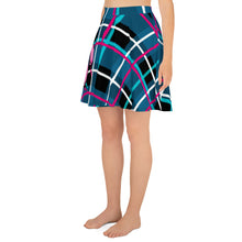 Load image into Gallery viewer, Emo Scene bear with that cool  Plaid  Skater Skirt