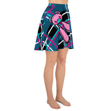 Load image into Gallery viewer, Emo Scene bear with that cool  Plaid  Skater Skirt