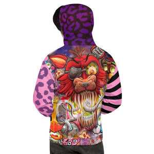 Fox E Robot Horror Unisex Hoodie By Spy ArtVictim