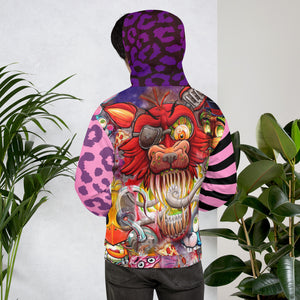 Fox E Robot Horror Unisex Hoodie By Spy ArtVictim