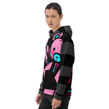 Load image into Gallery viewer, Scenemo Bear Dark striped all over printed Unisex hoodie by Spy Artvictim