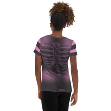 Load image into Gallery viewer, Pink Heart Ribs 1 All-Over Print Athletic T-shirt By Spy ArtVictim