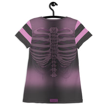 Load image into Gallery viewer, Pink Heart Ribs 1 All-Over Print Athletic T-shirt By Spy ArtVictim