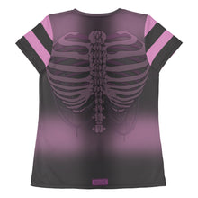 Load image into Gallery viewer, Pink Heart Ribs 1 All-Over Print Athletic T-shirt By Spy ArtVictim