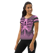 Load image into Gallery viewer, Pink Heart Ribs 1 All-Over Print Athletic T-shirt By Spy ArtVictim