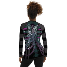 Load image into Gallery viewer, Ghost Ribs 1 By SPy ArtVictim Smaller Framed Rash Guard