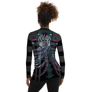 Ghost Ribs 1 By SPy ArtVictim Smaller Framed Rash Guard