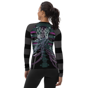 Ghost Ribs 1 By SPy ArtVictim Smaller Framed Rash Guard