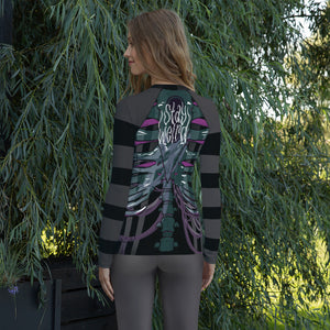 Ghost Ribs 1 By SPy ArtVictim Smaller Framed Rash Guard