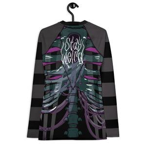 Ghost Ribs 1 By SPy ArtVictim Smaller Framed Rash Guard