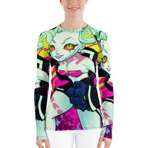 Becca-Punk   Women's Rash Guard by Spy Artvictim