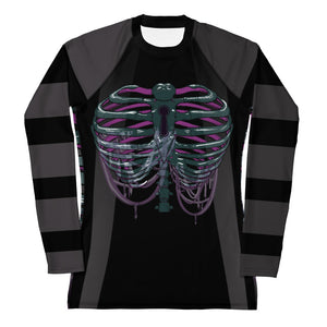 Ghost Ribs 1 By SPy ArtVictim Smaller Framed Rash Guard