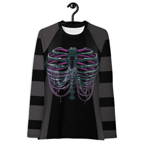 Ghost Ribs 1 By SPy ArtVictim Smaller Framed Rash Guard