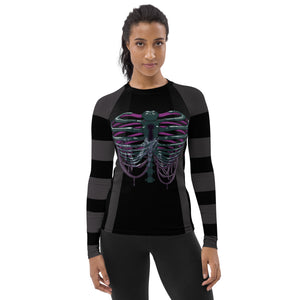 Ghost Ribs 1 By SPy ArtVictim Smaller Framed Rash Guard