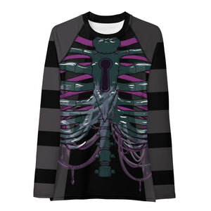 Ghost ribs 1 Rash Guard for larger framed person by SPY ArtVictim