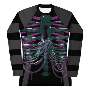 Ghost ribs 1 Rash Guard for larger framed person by SPY ArtVictim