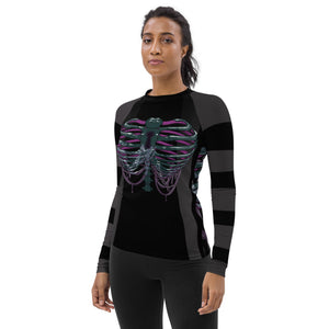 Ghost Ribs 1 By SPy ArtVictim Smaller Framed Rash Guard