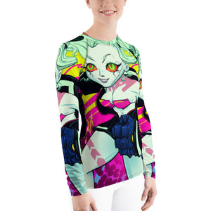 Becca-Punk   Women's Rash Guard by Spy Artvictim