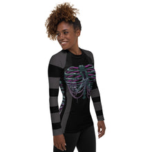 Load image into Gallery viewer, Ghost Ribs 1 By SPy ArtVictim Smaller Framed Rash Guard