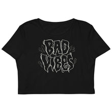 Load image into Gallery viewer, Bad Vibes Organic Crop Top