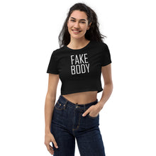 Load image into Gallery viewer, fake body Organic Crop Top