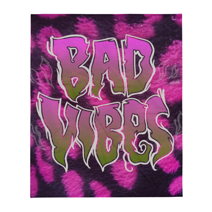 Bad Vibes Throw Blanket