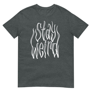 Stay Weird 1 Short-Sleeve Unisex T-Shirt  by Spy Artvictim