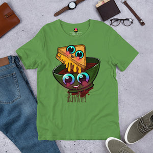 Grilled Cheese And Tomato Soup Unisex t-shirt By Spy Artvictim