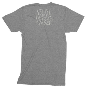 Bad Vibes Unisex Tri-Blend Track Shirt  by Spy ArtVictim