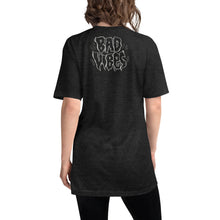 Load image into Gallery viewer, Bad Vibes Unisex Tri-Blend Track Shirt  by Spy ArtVictim