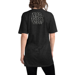 Bad Vibes Unisex Tri-Blend Track Shirt  by Spy ArtVictim