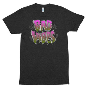 Bad Vibes Unisex Tri-Blend Track Shirt  by Spy ArtVictim