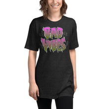 Load image into Gallery viewer, Bad Vibes Unisex Tri-Blend Track Shirt  by Spy ArtVictim