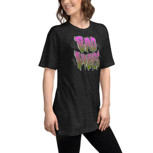 Bad Vibes Unisex Tri-Blend Track Shirt  by Spy ArtVictim