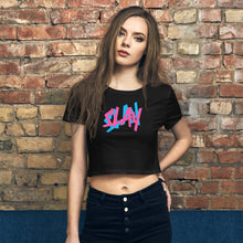 Load image into Gallery viewer, Slay Women’s Crop Tee   by Spy Artvictim