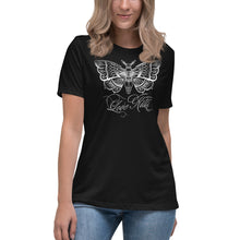 Load image into Gallery viewer, Delzura Moth Design Love-kill edit Women&#39;s Relaxed T-Shirt by Spy Artvictim