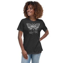 Load image into Gallery viewer, Delzura Moth Design Love-kill edit Women&#39;s Relaxed T-Shirt by Spy Artvictim