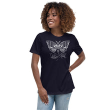 Load image into Gallery viewer, Delzura Moth Design Love-kill edit Women&#39;s Relaxed T-Shirt by Spy Artvictim