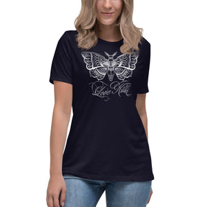 Delzura Moth Design Love-kill edit Women's Relaxed T-Shirt by Spy Artvictim