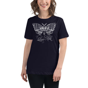 Delzura Moth Design Love-kill edit Women's Relaxed T-Shirt by Spy Artvictim